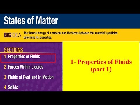 States of matter (1- Properties of Fluids (part 1)