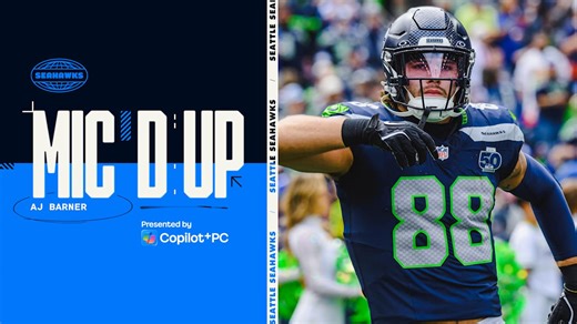 AJ Barner Mic'd Up For Season Debut vs. 49ers | Seattle Seahawks