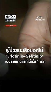 ผู้ป่วยมะเร็งปอดใช้ “Erlotinib–Gefitinib” เป็นยาขนานแรกได้เริ่ม 1 ธ.ค | ย่อโลกเศรษฐกิจ 17 พ.ย. 68