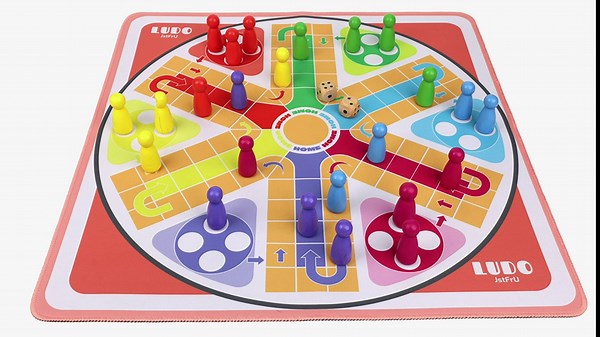 20 Inches Ludo Board Game,2-6 Players Ludo Game for Adults,Ludo & Parcheesi Board Games Suitable for Family Gathering & Party Night (Ludo Instruction Included)
