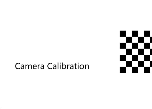 20.01 Camera Calibration