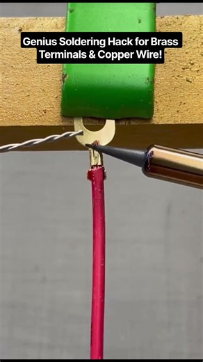 Genius Soldering Hack for Brass Terminals & Copper Wire!