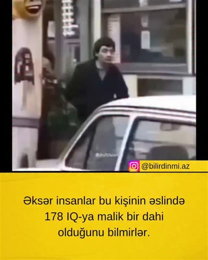 @bilirdinmi.az on Instagram: "Rowan Atkinson — ikonlaşmış Mr. Bean obrazının arxasındakı simadan daha artığıdır. Oksford Universitetinin New College fakültəsinin Elektrik Mühəndisliyi ixtisası üzrə məzunu olan Atkinson, iti zəka ilə fiziki komediyanın bənzərsiz ustalığını birləşdirir. Zamanlama, ifadə və bədən dilinə son dərəcə diqqətli yanaşması ilə tanınan Atkinson, sükutu gülüşə çevirərək yumorun dili və mədəniyyəti aşdığını sübut etmişdir. IQ səviyyəsinin tez-tez təxminən 178 olduğu qeyd olu
