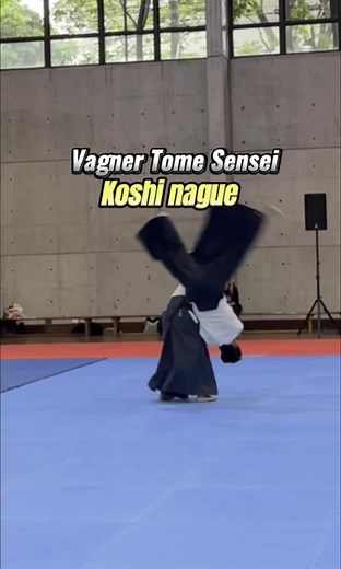 Koshi nague Apresentação de técnicas de Koshi nague na 2ª Convenção Nacional de Aikido, em S. Paulo, SP, Brasil, com Vagner Tome Sensei (6° Dan) e Juan Tome (sho dan). @senseivagnertome @japonigg4 #aikidotechnique #convencaonacionaldeaikido #shobudojo #senseivagnertome #aikidoaikikai #aikidobrasil #martialarts #koshinague