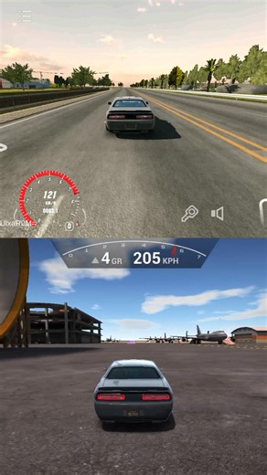 Car Parking Multiplayer VS Ultimate Car Driving Simulator Dodge Challenger accelerating test#gaming
