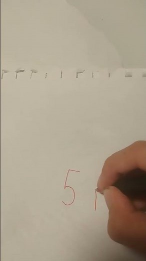 how to draw the number 54, in illustration.