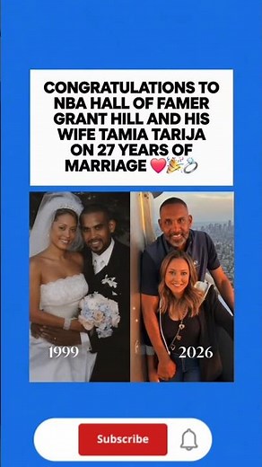 “Congratulations to Grant Hill & Tamia on 27 Years of Marriage ❤️