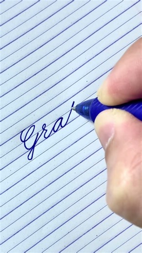 Grateful - How to write in English cursive writing |Daily usable words |Cursive handwriting practice
