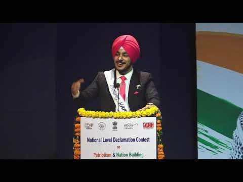 National Level Declamation Contest 2020: Mr. Jaideep Tuli (Haryana)