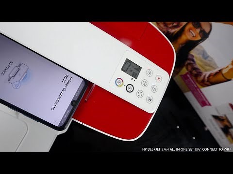 HP DESKJET 3764 ALL IN ONE WIRELESS PRINTER HOW TO SET UP/ CONNECT TO WIFI