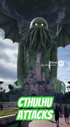 Cthulhu Attacks WDW #wdw #disney #cthulhu