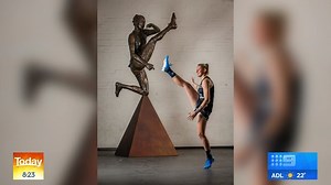 84K views · 953 reactions | The most iconic image in AFLW history (so far) is being immortalised in bronze. | Footy on Nine | Facebook