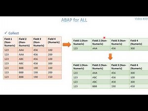 Video 20: ABAP - Internal Table Part 5