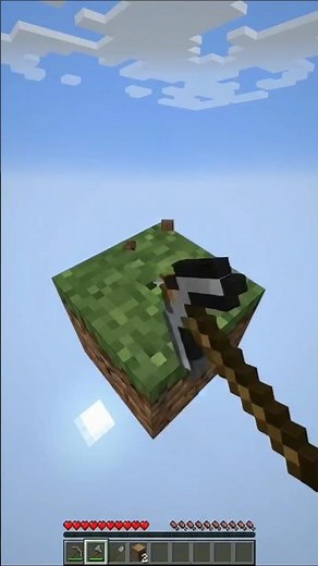 Can I Survive on Just ONE BLOCK? 😱🟩 | Minecraft One Block Survival #minecraftskyblock #skyblock