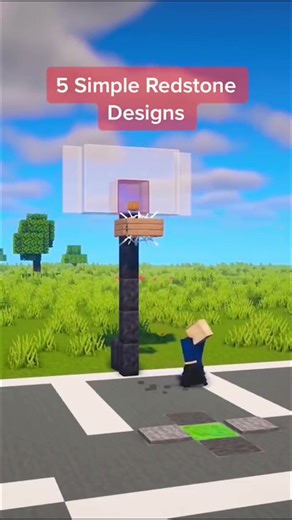 5 Simple Red Stone Designs #Minecraft