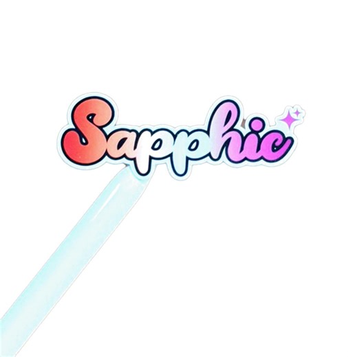 Sapphic Sticker, Lesbian Flag Sticker, LGBTQIA Stickers for Laptops, Bottles, Phones, Flasks S256 - Etsy