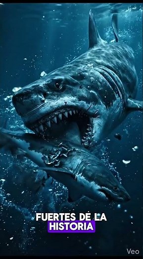 Megalodón, el tiburón que dominó los océanos 🦈🌊 #Megalodon# #Océano #AnimalesPrehistóricos #tiburón