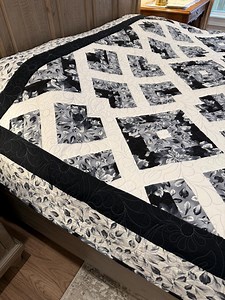 Black, White and Gray King Quilt - Etsy