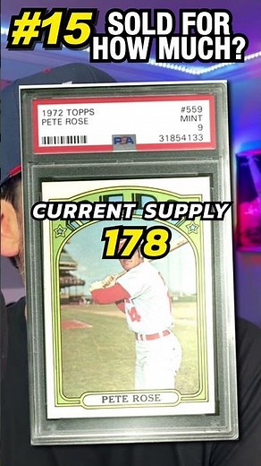 1972 Topps Pete Rose #559 graded PSA 9 sold on eBay for how much?!