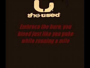 The Used - Pretty Handsome Awkward / Lyrics