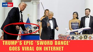 Watch: Donald Trump’s sword dance leaves everyone in splits