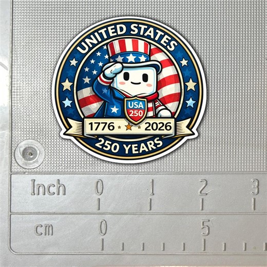 USA 250th Anniversary Decal – Sticker Joe™ Patriotic Vinyl Sticker, 1776–2026, Fireworks or Flag - Etsy