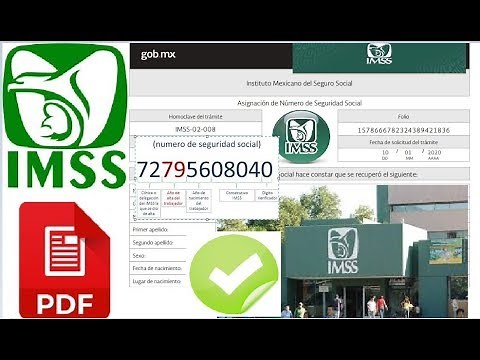 2021-CÓMO SACAR MI NÚMERO DE SEGURIDAD SOCIAL IMSS NSS Y ACTUALIZAR DATOS PERSONALES SIN IR A OFICI