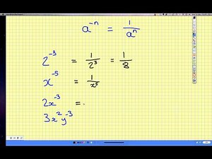 NEGATIVE AND FRACTIONAL POWERS