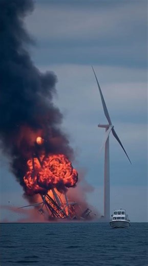 You Won't Believe This Wind Turbine Failure #fail
