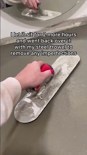 Concrete countertops in your bathroom! DIY