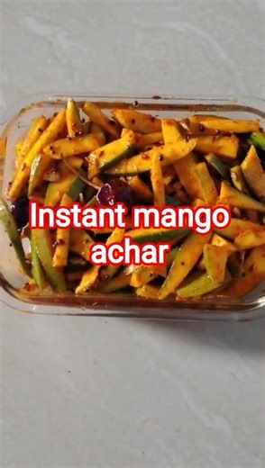 Instant raw mango pickle recipe | kaccha aam ka achar in 10 minutes