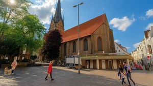 Walking Through Flensburg on a Summer Day
