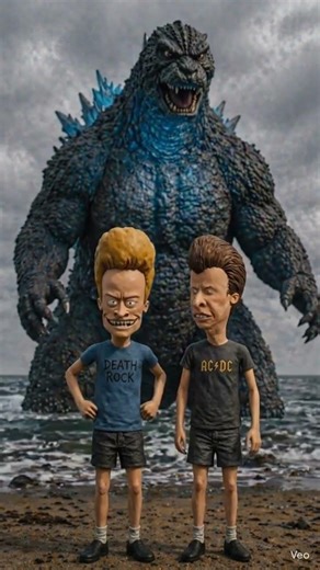 Beavis and Butt-Head Face Godzilla | Butt-Head Runs Away and Leaves Beavis Behind