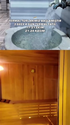 Sivas Geziyor on Instagram: "💧SARAYKENT TERMAL TATİLİ 🏨SS DELÜKS THERMAL OTEL 3 gece yarım pansiyon konaklama 📍TUR TAKVİMİ 🗓️ 17-20 EKİM 🗓️ 21-24 KASIM 🕣Çarşamba 07:30 Sivas Çıkış 🕒 Cumartesi 15:00 Sivas Giriş 🔳Fiyat:6250 ₺ 🎀 Dört sabah kahvaltısı (serpme) 🎀 Üç akşam yemeği (set menü) ✴️ Üç Ara öğün çay kek kısır saati 🎀 Gece karaoke ve müzik eğlencesi (gruba özel) 🎀 Ulaşım 🎀 3 Gece konaklama 🎀 Hayat ve seyahat sigortası ➡️KONAKLANACAK BÖLGE 🏨SARAYKENT Çarşamba sabah 07:30 da Siva