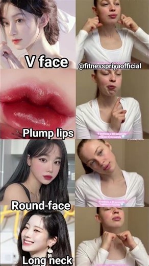 ✨ Viral Title: Get V Face + Plump Lips + Slim Neck in 7 Days 😍🔥 | Try This Daily!