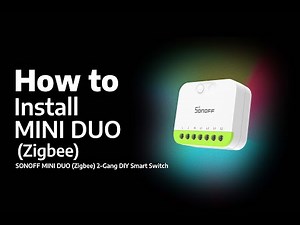 How to Install SONOFF MINI DUO（Zigbee）2-Gang DIY Smart Switch