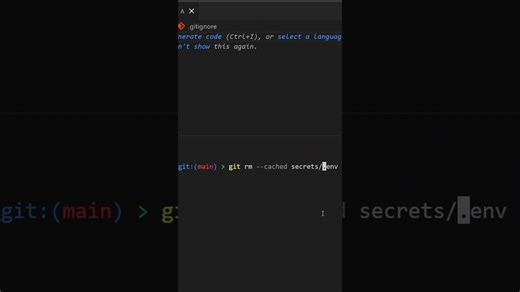 remove unwanted file #shorts #git #codingtips #learntocode #programminglife #techsupport #devtips