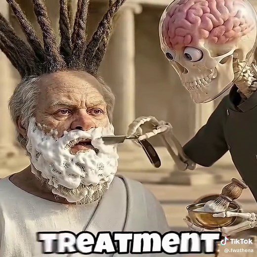 Skeleton Triumphs Over Socrates in Hilarious Meme