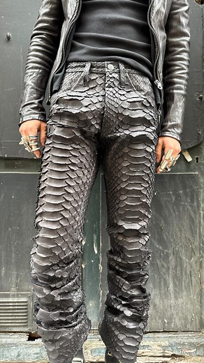 PARADOXE® on Instagram: "“Dragon Python Noise” Pants made entirely from 6 meters dragon python, crafted upon request for one of our clients. For any special requests, please contact us by email."