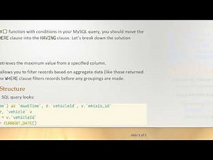 How to Use MAX() in MySQL's WHERE Clause Effectively