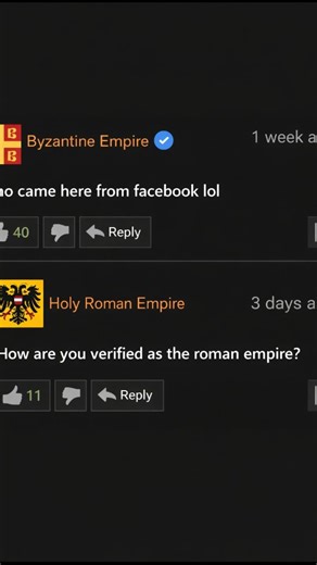 PROMEMEUSE on Instagram: "After 476 AD, the Western Roman Empire collapsed. But the Eastern Roman Empire didn’t. It just kept going from Constantinople for another 1000 years and never stopped calling itself Rome. They had Roman law. Roman emperors. Roman administration. Roman coins. Roman vibes. So when Byzantium says “I’m Rome” — it actually has the receipts. Meanwhile the Holy Roman Empire was like: “We are Rome too 😎” Even Voltaire said: “It was neither holy, nor Roman, nor an empire.” So t