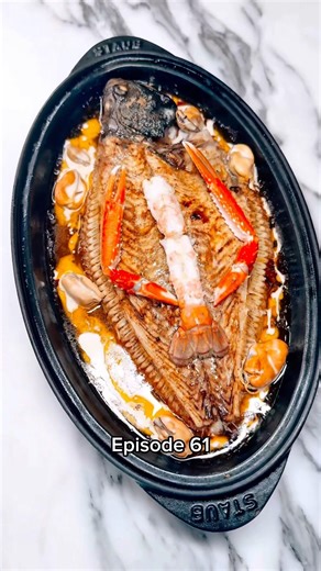 COOKING EVERY FISH IN THE WORLD • Episode 61 - Flounder • #fishrecipes #scampi #hautecuisine #recipe