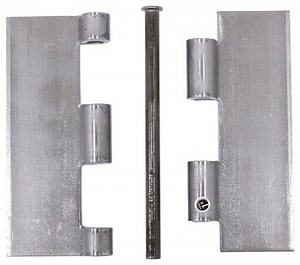 Butt Hinge w/ Removable Pin - 4" Long x 3" Wide - 1/4" Diameter Pin - Steel Marlboro Trailer Door Hi