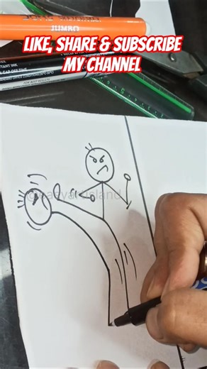 let's draw single stick cartoon #easyartisland #shortsart #çizim #shorts #drawing #sketch #ytshorts