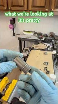 Bluing parts with Brownell’s Oxpho-Blue. Winchester 1897