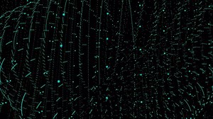 Download Abstract digital particle wave and lights background , Digital particle cyber or technology background, Animation of seamless loop. for free
