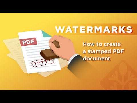 How to create a stamped PDF with user info and date/time