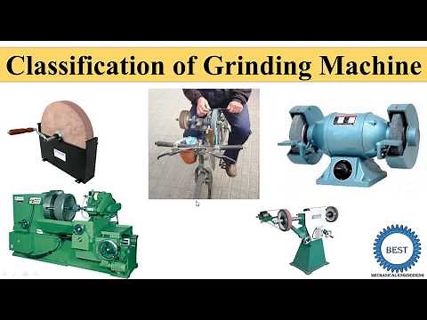 Classification of Grinding Machine