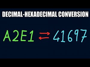 Convert Between Decimal And Hexadecimal