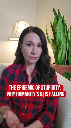 Why Humanity’s IQ Is Falling People! For now, these facts from the film are known to just hundreds - maybe thousands of people… Let me share just a small part. Since the 1990s, the average IQ in developed countries hasn’t been rising - it’s falling. In Norway, after analyzing 730,000 IQ tests, researchers found a 7-point decline. And the reason isn’t gadgets. Nanoplastic entering the brain causes chronic inflammation. To survive, the brain “shuts down” energy-demanding regions - starting with th